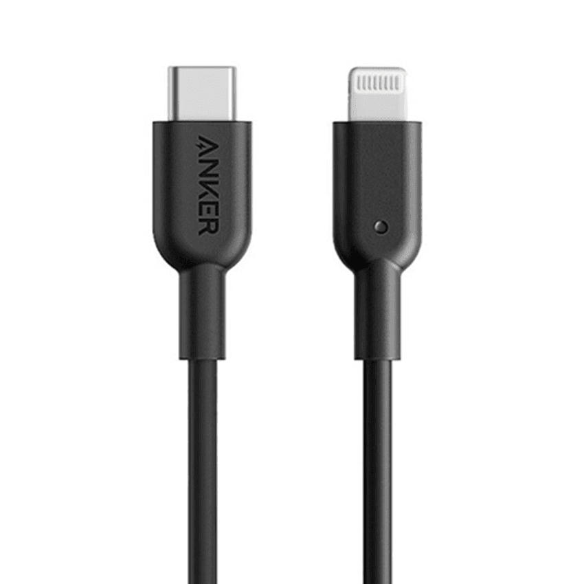Cáp sạc điện thoại Anker A8632 PowerLine II (0.9m) - Màu đen - Type C to Lightning