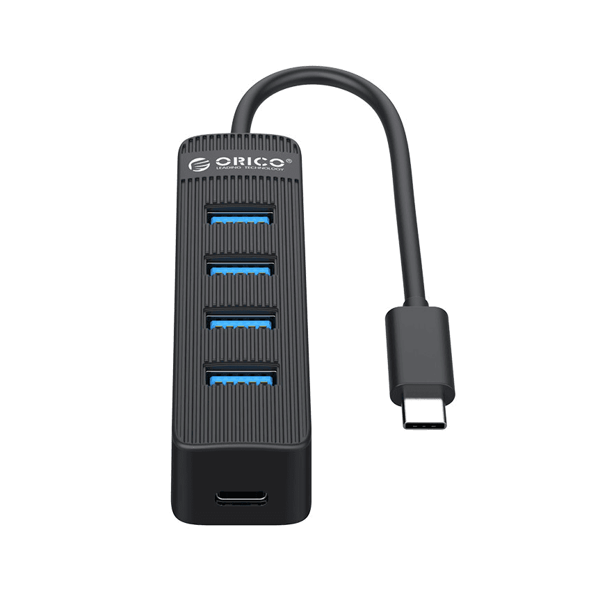 Bộ chia Type C ra 4 cổng USB 3.0 Orico TWC3-4A-BK-EP