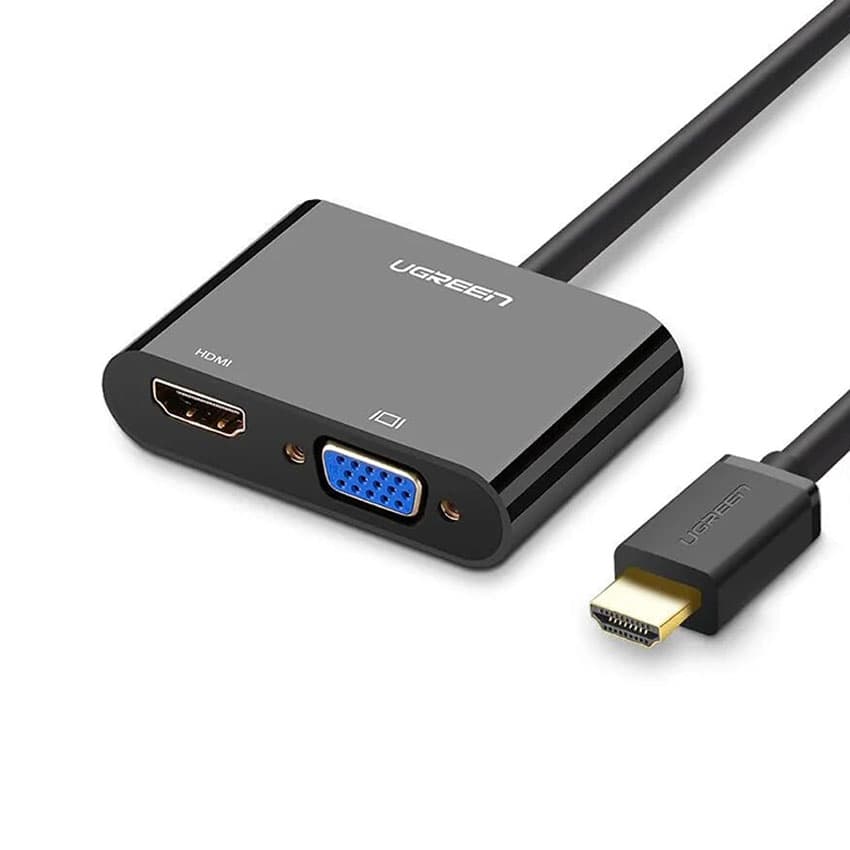 Cáp chuyển đổi từ HDMI to VGA &amp; HDMI Ugreen 40744