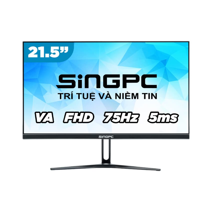 Màn hình SingPC SGP215 VA (21.5 inch/FHD/VA/75Hz/5ms/Loa)