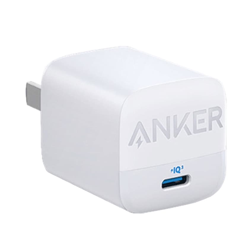 Củ sạc nhanh Anker 313 GaN A2639 - PD 30W - 01 cổng Type C - Màu trắng