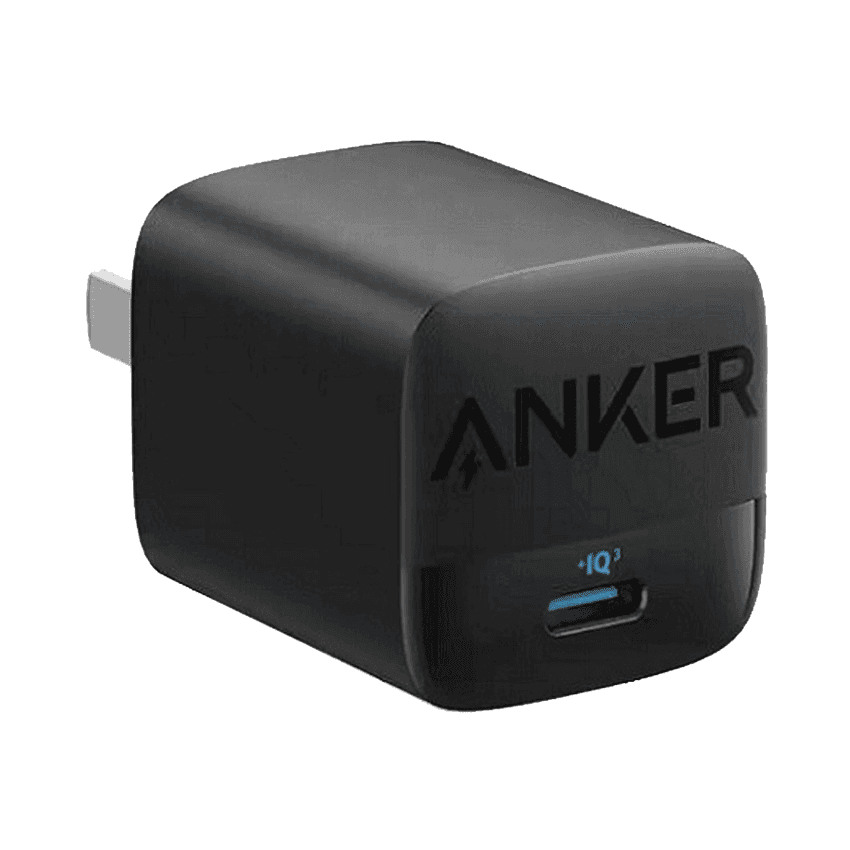 Củ sạc nhanh Anker 313 GaN A2639 - PD 30W - 01 cổng Type C - Màu đen