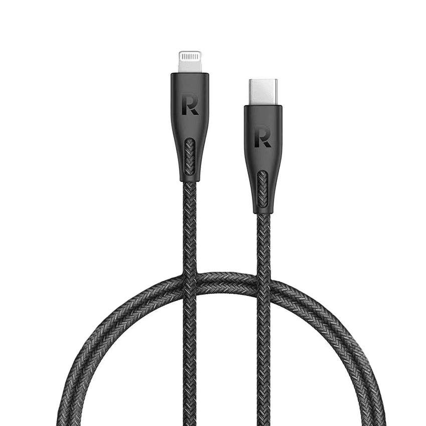 Cáp sạc điện thoại RavPower RP-CB1004BLK dài 1.2m - Màu đen - Type C to Lightning