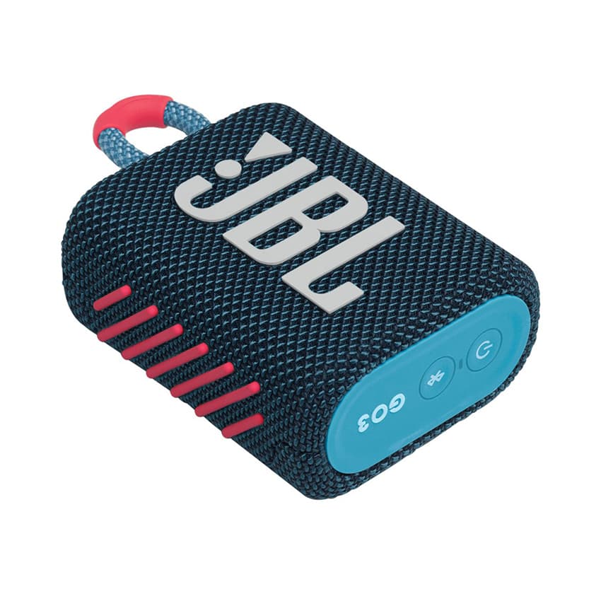 Loa di động JBL GO 3 - Màu xanh dương pha hồng