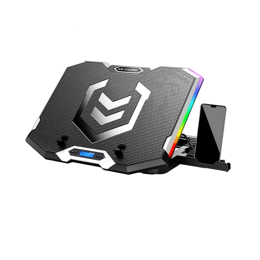 Đế tản nhiệt Laptop ICE Coorel K9 LED RGB 6 Quạt Làm Mát