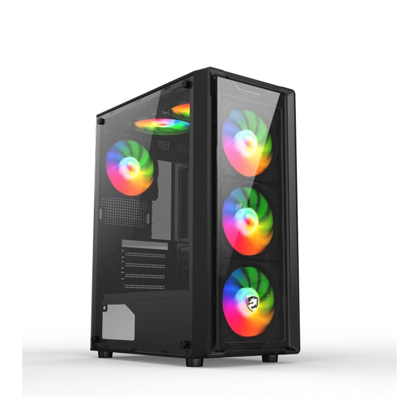 Vỏ Case VITRA CERES V305-G 3FRGB BLACK   (Mid Tower/Màu Đen/ Kèm sẵn 3 Fan RGB)