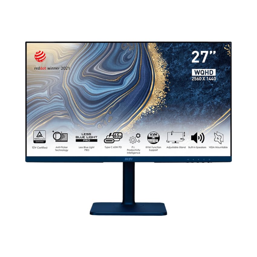Màn hình MSI MD272QP Ultramarine (27 inch/WQHD/IPS/75Hz/4ms/Loa)