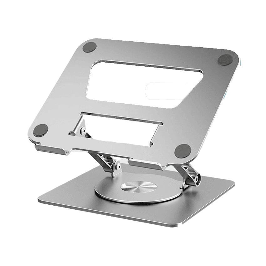 Giá đỡ Laptop/Macbook/Ipad/Tablet Ergotek LS652 Đế Xoay 360 Độ , Hợp Kim Nhôm Màu Bạc