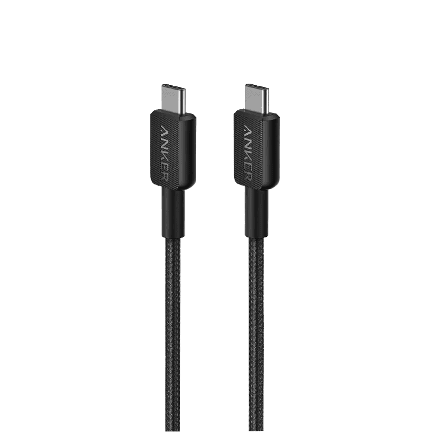 Cáp sạc đa năng Anker 322 A81F5 (0.9m) - Màu đen - Type C  to Type C