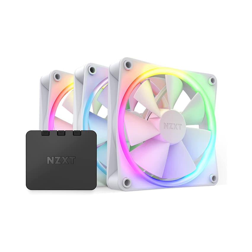Fan Case Tản Nhiệt NZXT F120 RGB Kèm Điều Khiển - 120mm RGB White(Triple Starter)