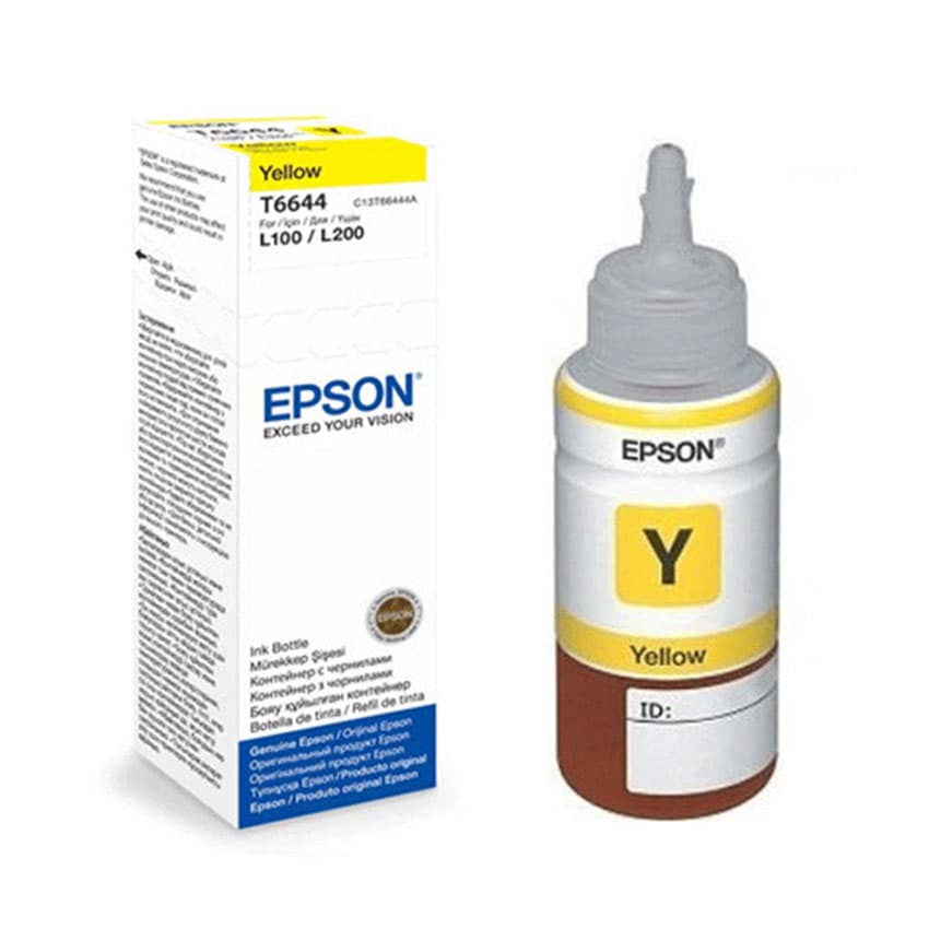 Mực in Epson 664 ( màu vàng ) (C13T664400) - Dùng cho máy in phun màu Epson L121, L1300