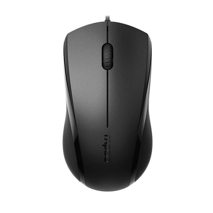 Chuột máy tính có dây RAPOO N1200 Silent Black