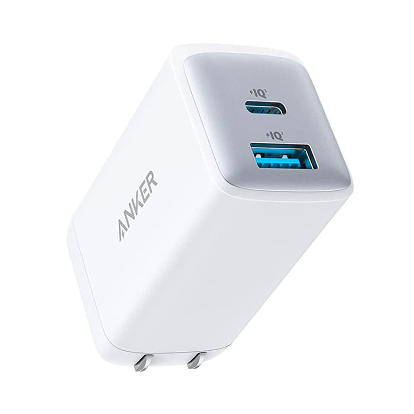 Củ sạc nhanh Anker 725 - A2325 - PD 65W - 01 cổng Type A + 01 cổng Type C - Màu trắng