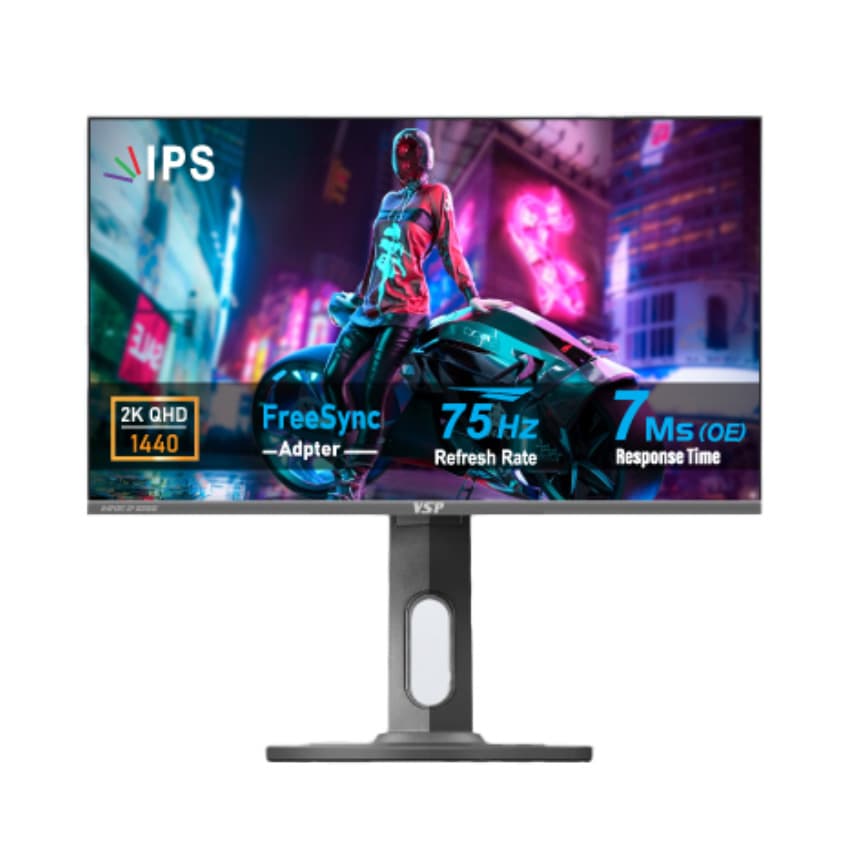 Màn hình VSP VU241Q (23.8 inch/QHD/IPS/75Hz/7ms/USB TypeC)