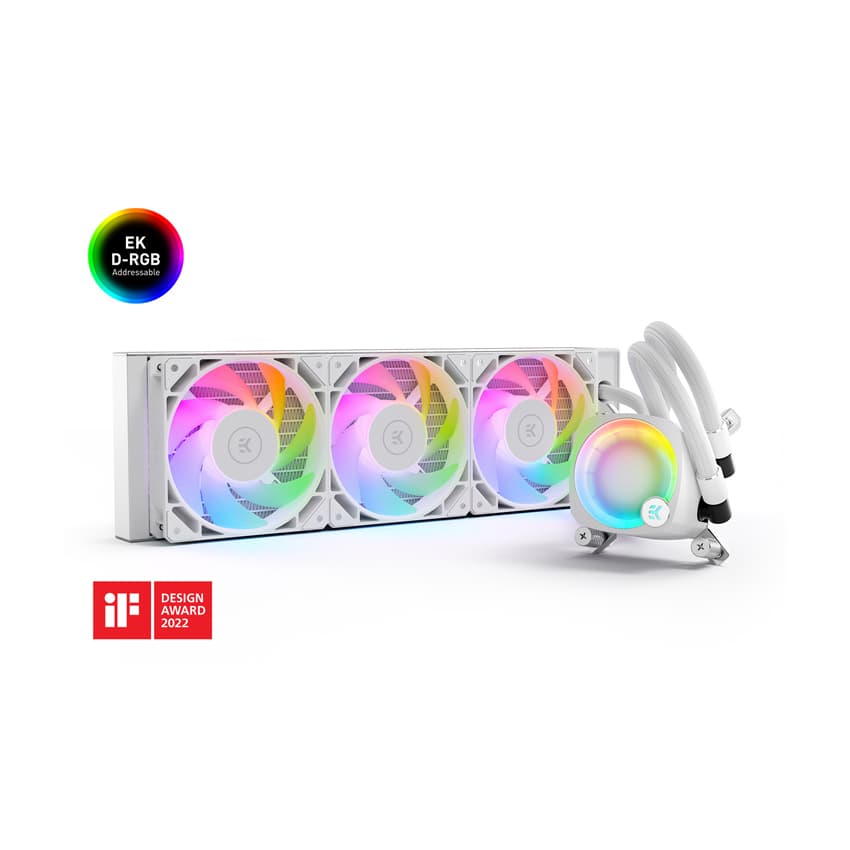 Tản nhiệt nước AIO EK-Nucleus AIO CR360 Lux D-RGB - White