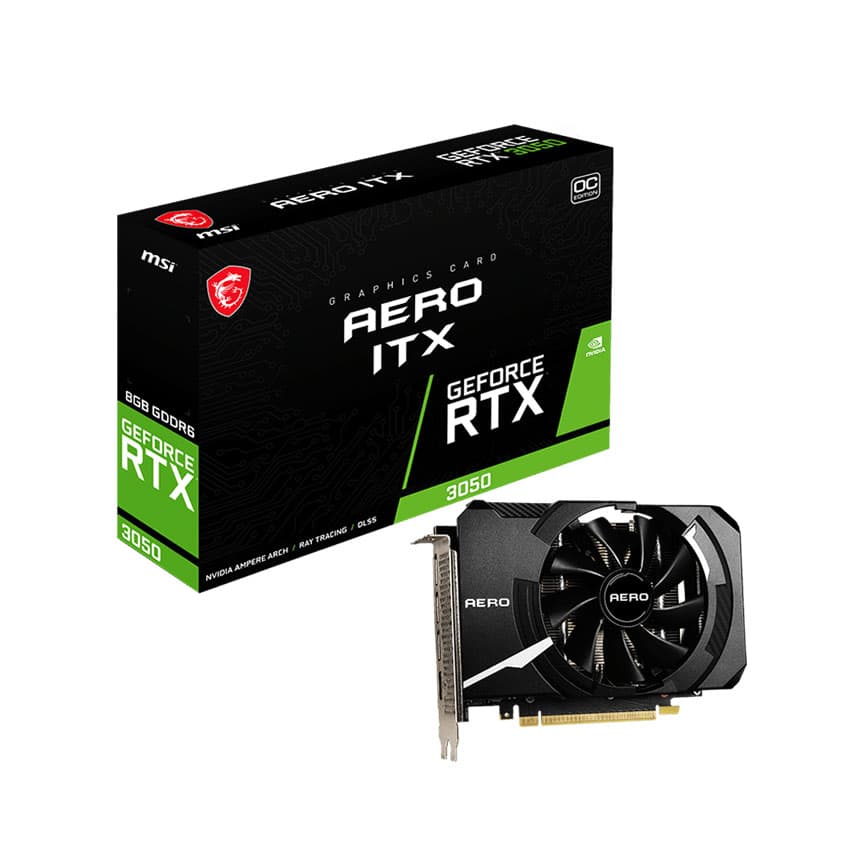 Card màn hình MSI RTX 3050 AERO ITX 8G