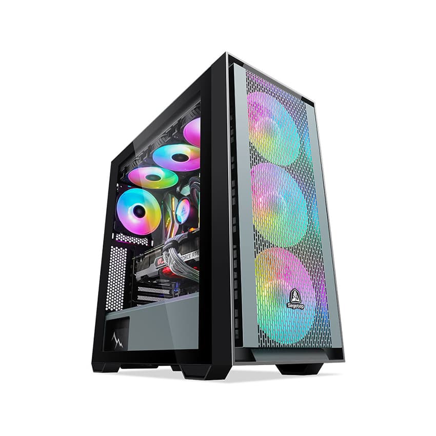 Vỏ Case Segotep GANK 360 E-ATX (Mid Tower/Màu Đen)