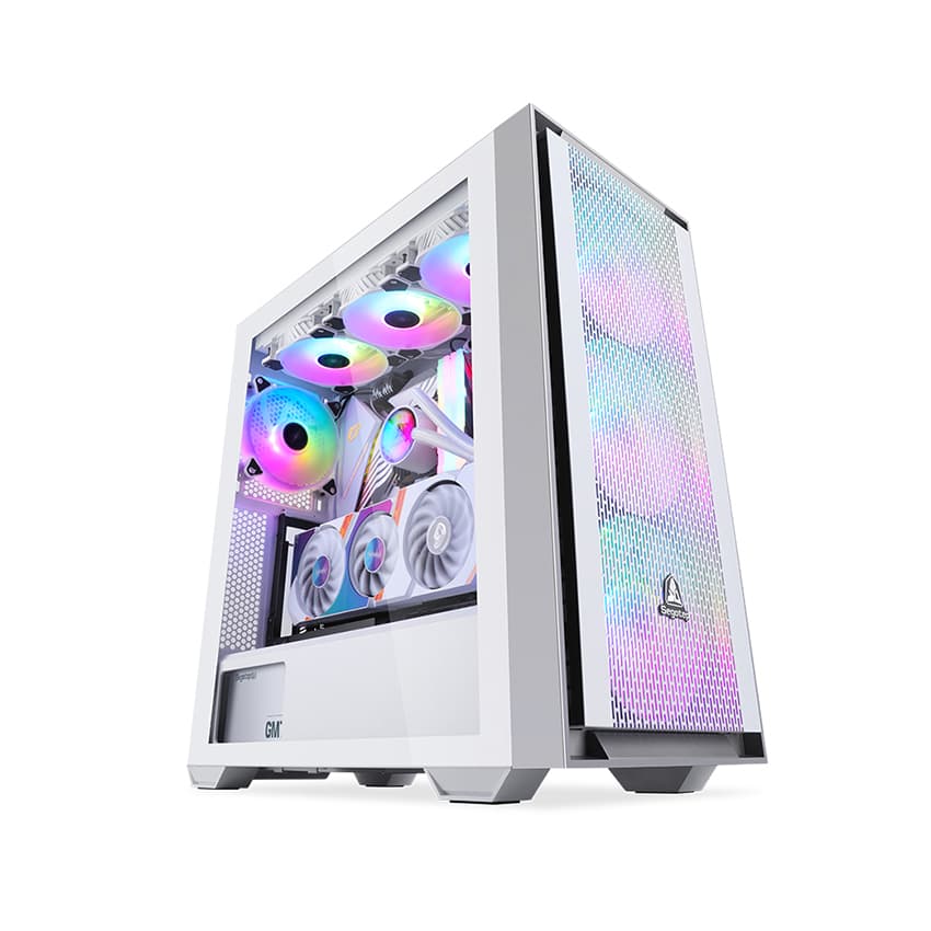 Vỏ Case Segotep GANK 360 E-ATX WHITE (Mid Tower/Màu Trắng)