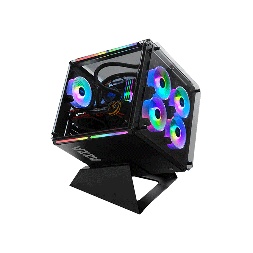 Vỏ máy tính AZZA CUBE 802F (Mid Tower/Màu Đen)