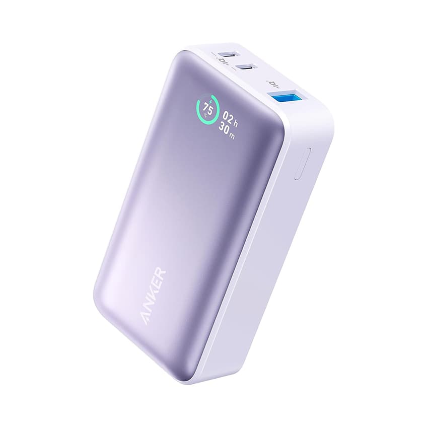 Pin sạc dự phòng Anker 533 - A1256 - PD 30W - 10.000mAh - Màu tím
