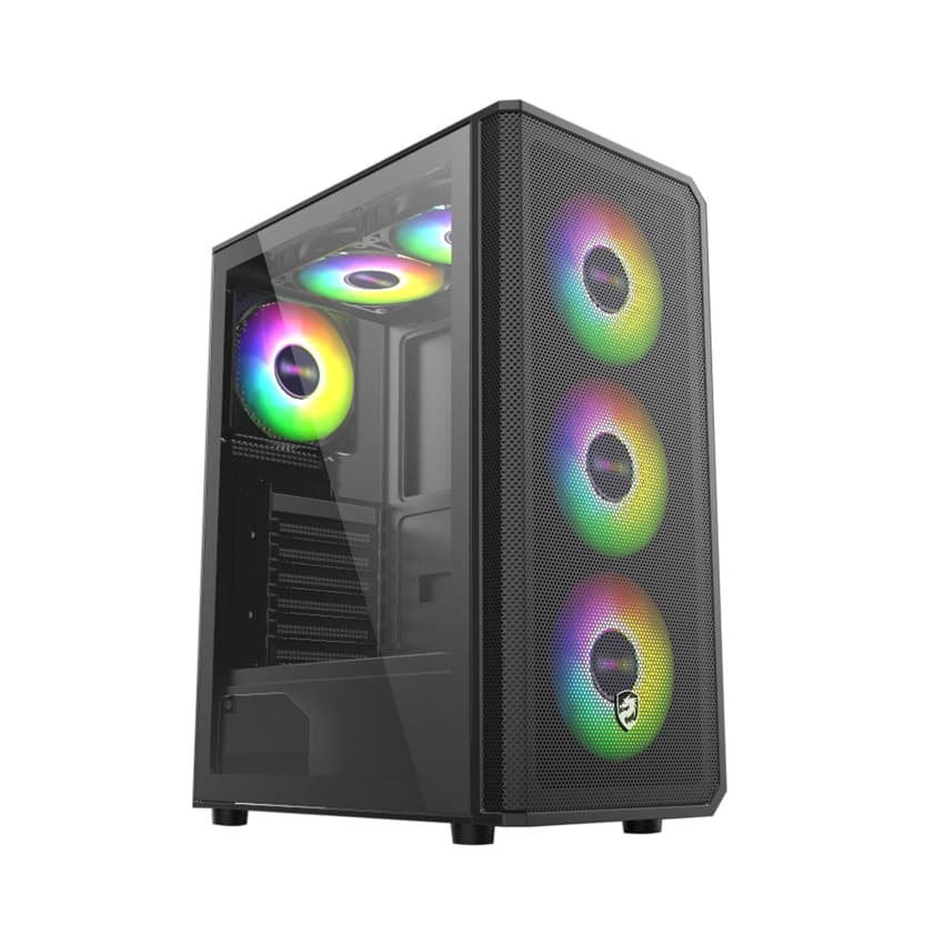 Vỏ Case VITRA CERES V309 BLACK 1FAN RGB (ATX/Màu Đen)