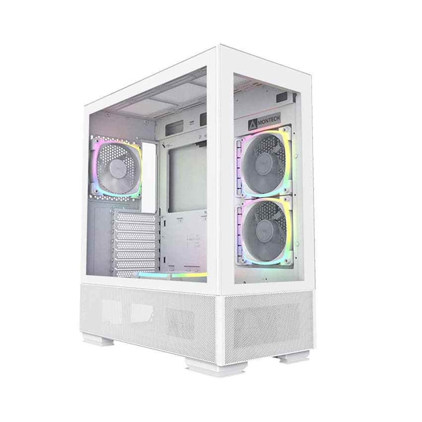 Vỏ Case MONTECH SKY TWO WHITE (ATX/Mid Tower/Màu Trắng/4 Fan Argb)