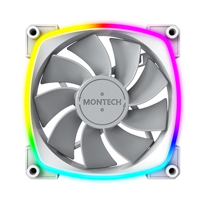 Fan Case Tản Nhiệt MONTECH RX 120 PWM WHITE (Màu Trắng/Quạt Hút)