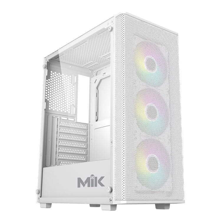 Vỏ Case MIK AION WHITE 3FA (ATX/Mid Tower/Màu Trắng/3Fan ARGB)