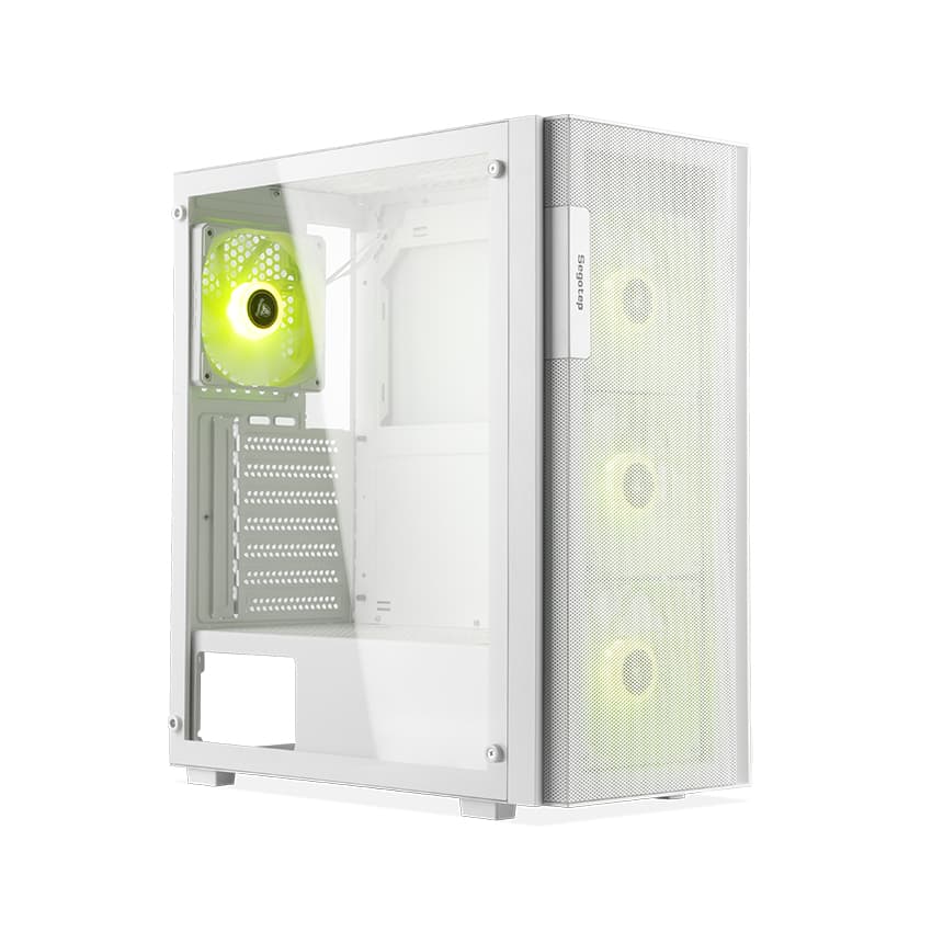 Vỏ Case SEGOTEP AXE 5 WHITE (ATX/Mid Tower/Màu Trắng/4 Fan ARGB)
