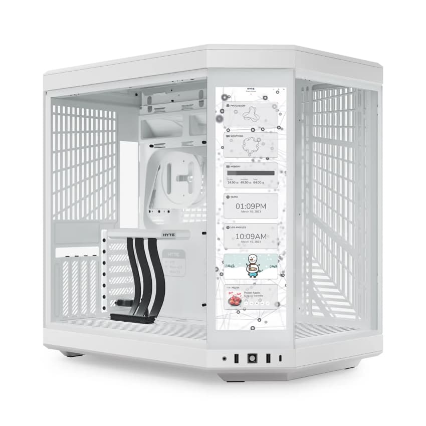 Vỏ case HYTE Y70 - White White (ATX/Mid Tower/Màu Trắng)