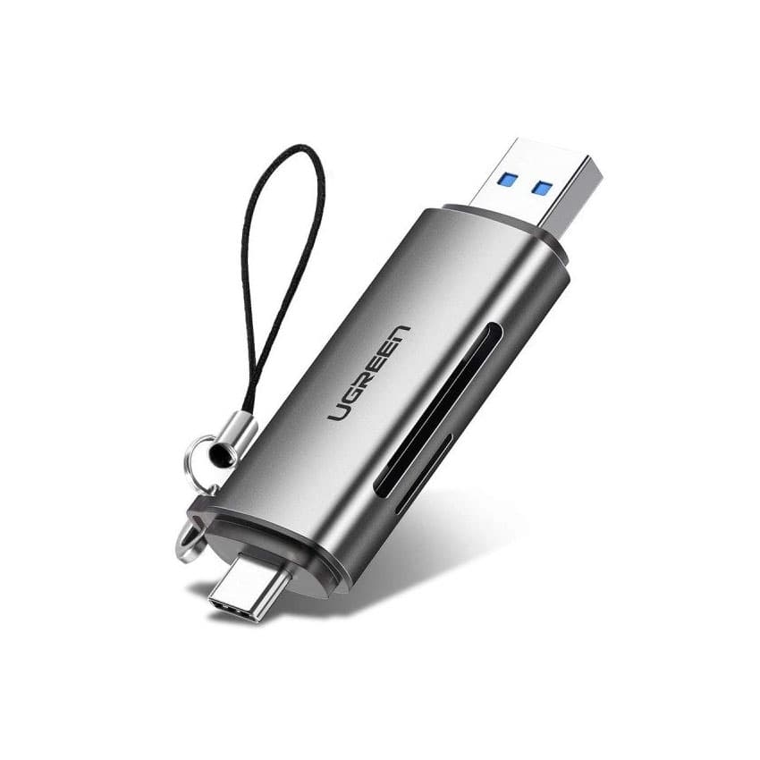 Đầu đọc thẻ nhớ SD/TF chuẩn USB Type C và USB 3.0 Ugreen 50706 