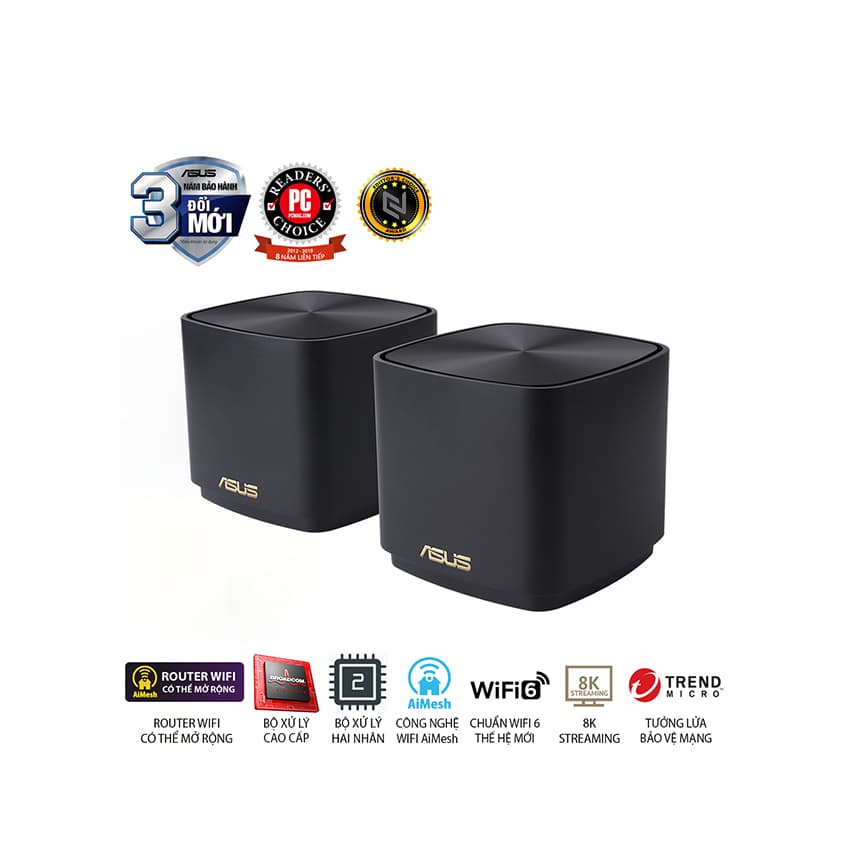 Bộ phát wifi mesh Asus XD4S (B-2-PK) chuẩn AX1800