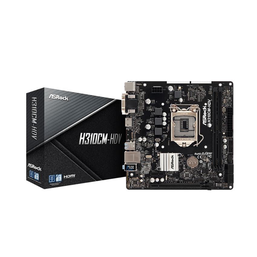 Main Asrock H310CM-HDV - Cũ, xước
