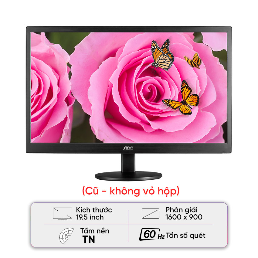 Màn hình AOC E2070S , 19.5”  -  Hàng cũ, không vỏ hộp