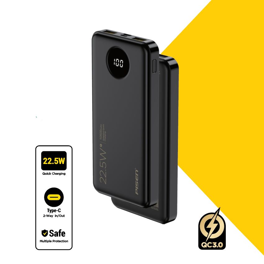 Pin Sạc dự phòng PISEN PRO - Power Cube 22.5W 10500mAh