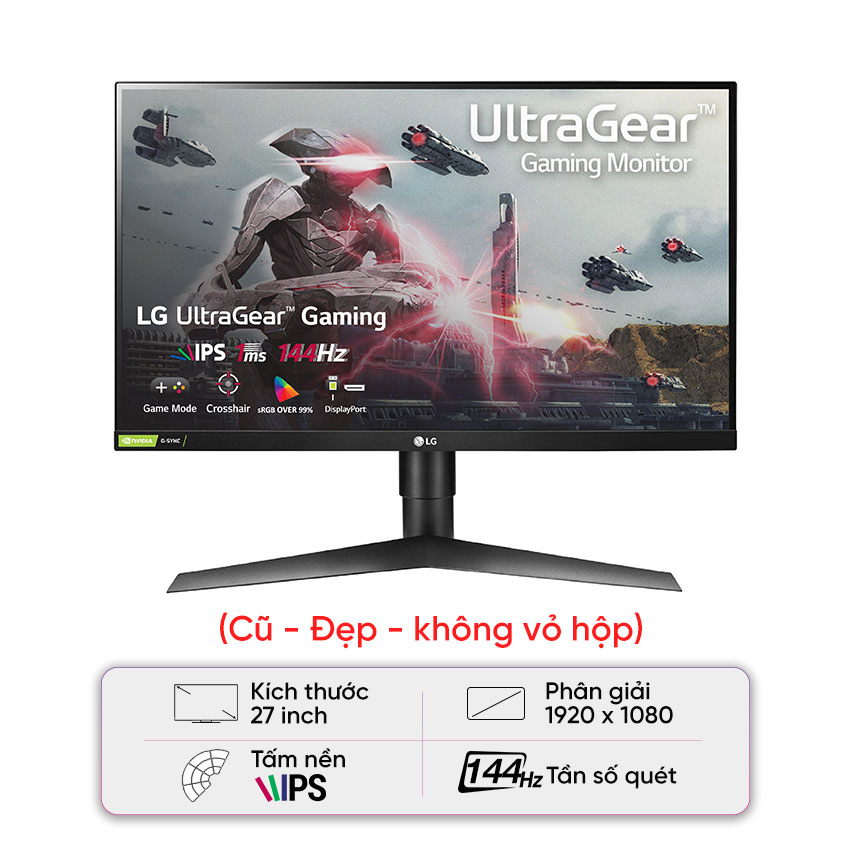 Màn hình LG 27GL650F-B - Cũ đẹp , không vỏ hộp