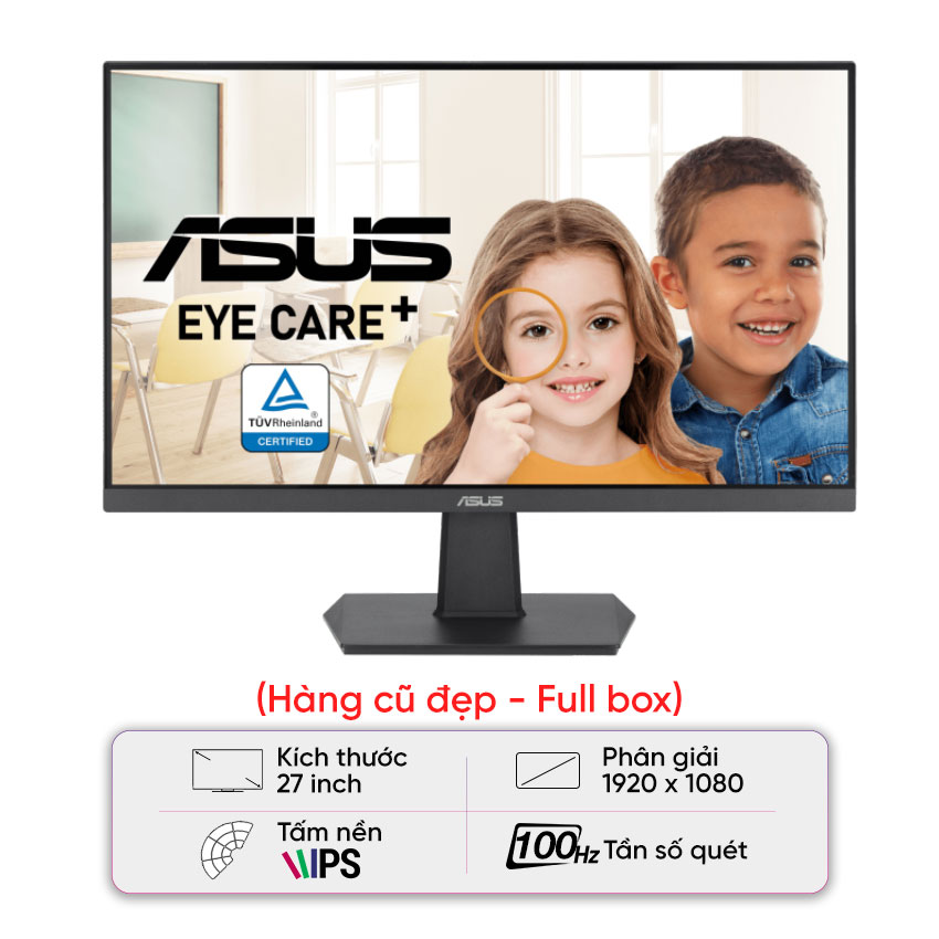 Màn hình ASUS VA27EHF (27 inch/FHD/IPS/100Hz/1ms) - Cũ đẹp, full box