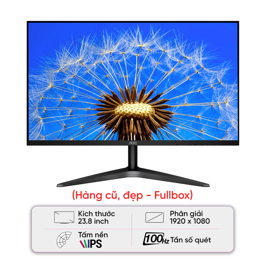 Màn hình AOC 24B1XH2/74 (23.8 inch/FHD/IPS/100Hz/4ms) - Cũ đẹp ( Full box)