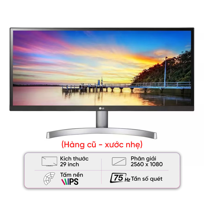 Màn hình máy tính LG 29WK600-W 29inch UltraWide 21:9 WFHD IPS - Cũ xước nhẹ (Vỏ hộp kèm adapter)