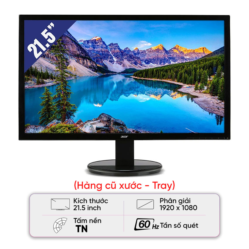 Màn hình Acer K222HQL 21.5inch - Cũ xước nhẹ (Tray)