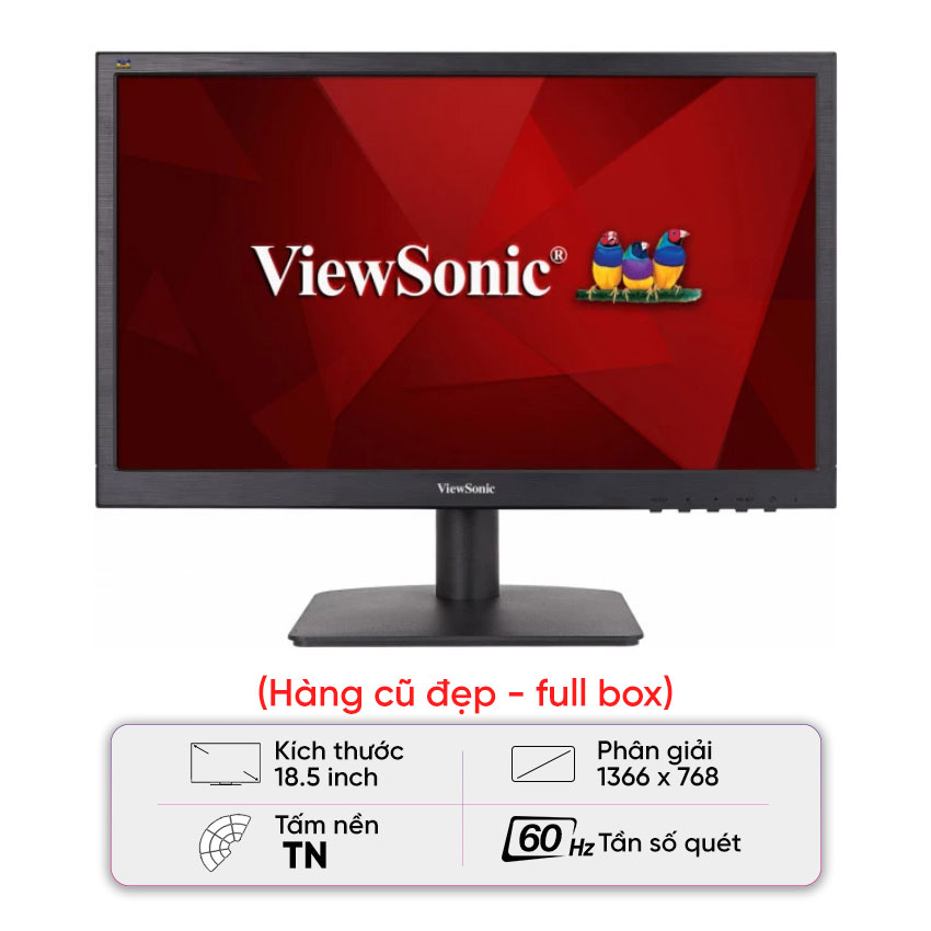 Màn hình Viewsonic VA1903-H-2 (18.5 inch/HD/TN/60Hz/5ms) - Cũ đẹp ( Full box )