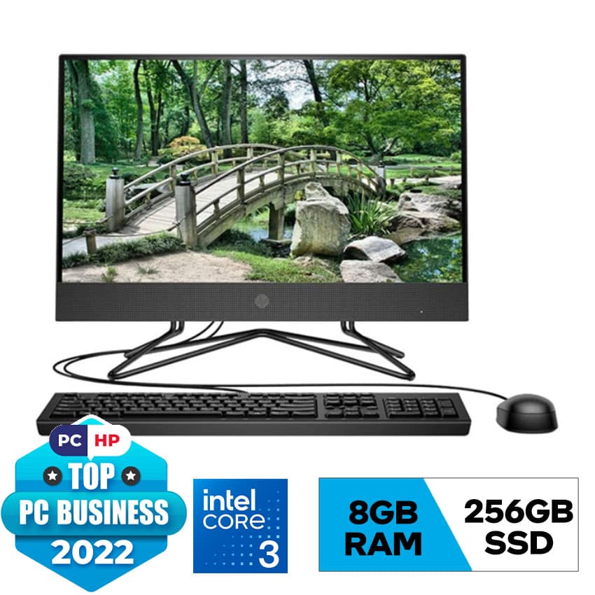 PC HP All in One 200 Pro G4 (9E570PT) (i3-1215U,8GB RAM,256GB SSD,Intel Graphics,21.5&quot;FHD,Webcam,Wlan ac+BT,USB K&amp;M,Win11 Home 64)