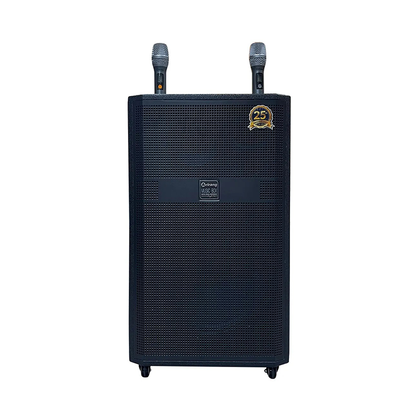 Loa kéo ARIRANG MK1 NEW hỗ trợ Livestream (Bass 40 cm, 300W, Bluetooth 5.0, Kèm 2 micro không dây) 