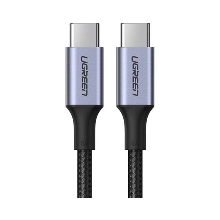 Cáp sạc, dữ liệu USB Type-C to Type-C dài 1M bọc dù hỗ trợ PD 100W Ugreen 70427