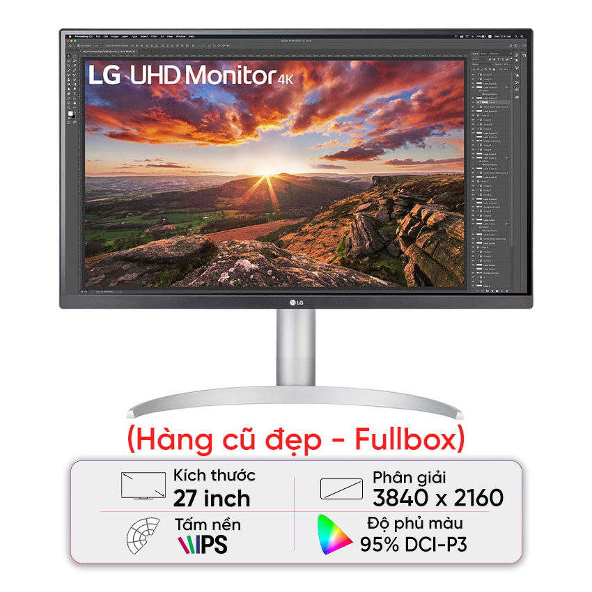 Màn hình LG 27UP850-W (27 inch/UHD/IPS/60Hz/5ms) - Cũ đẹp (Full box)