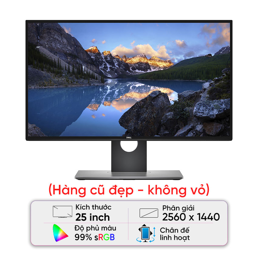 Màn hình Dell UltraSharp U2518D (25 inch/QHD/IPS/60Hz/5ms) - Cũ đẹp (Không vỏ hộp)