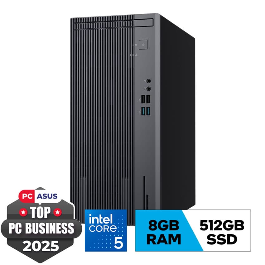 PC Asus S503MER-514500020W ( i5-14500/8GB/512GB/180W/WIFI6+BT/Win 11/2Y OnSite Service/Gray)