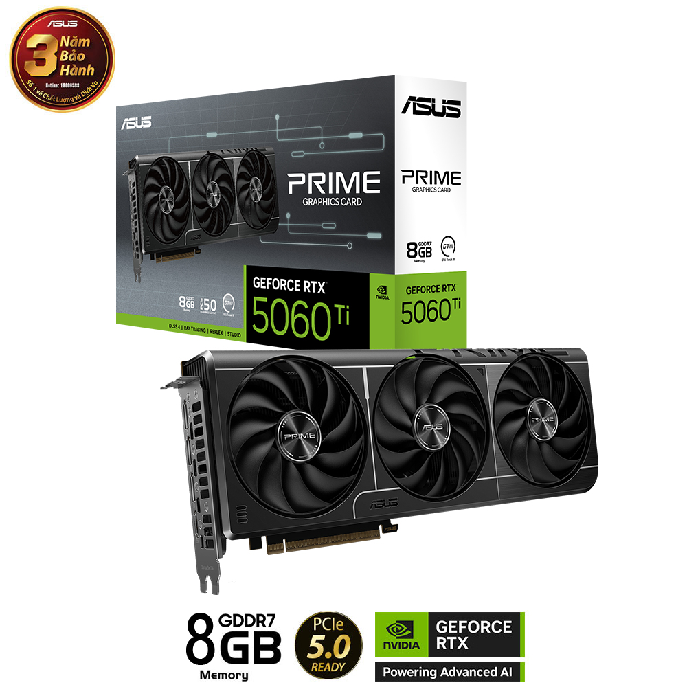 Card màn hình Asus PRIME RTX 5060 Ti 8G